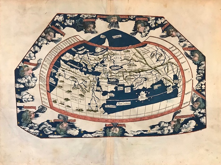 Fries Laurent (1490 ca. - 1532) (Typus Orbis descriptione Ptolemaei) 1535 Lione  